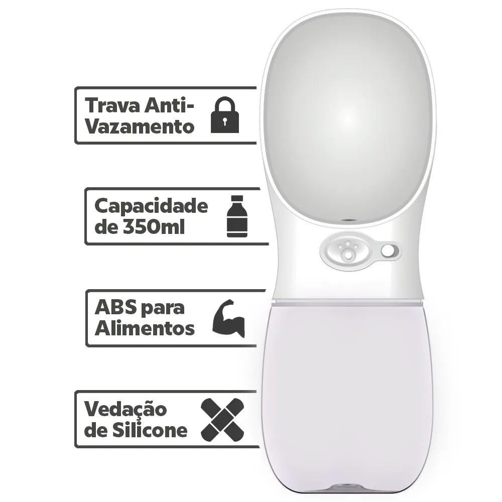 Garrafa Dispenser de Água para Pets